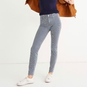 Madewell 9” Mid-rise Skinny Jeans in Piper Stripe